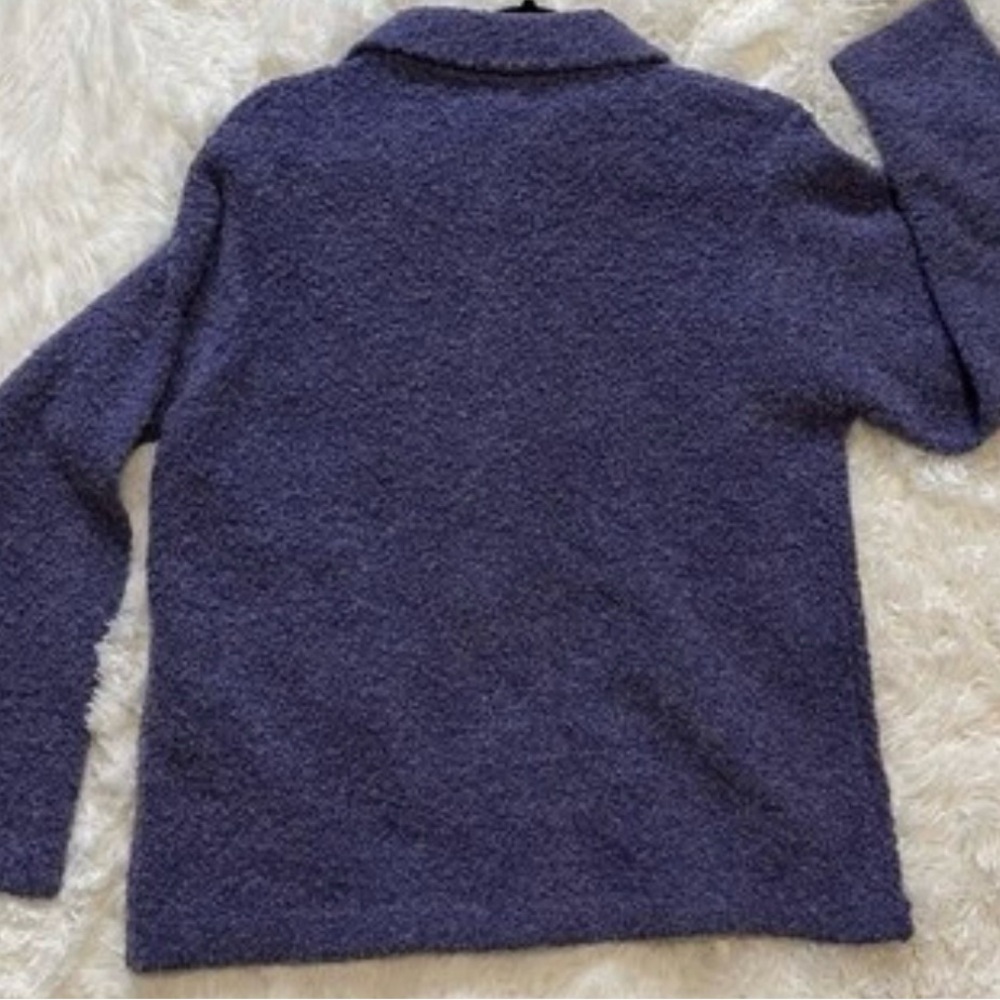 Knitworks Purple Button Front Jacket Sweater Cozycore Grannycore Medium NWT - Picture 6 of 10